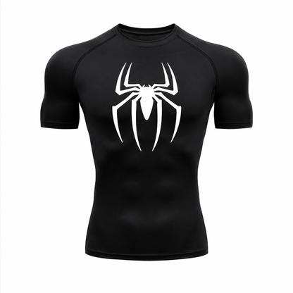 SpiderForce Compression Shirt Black/White