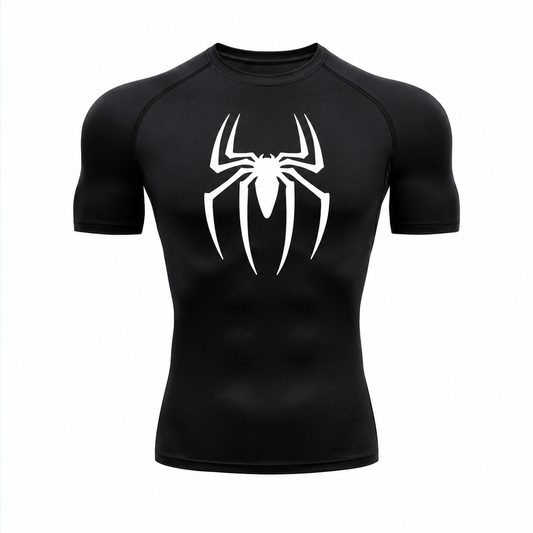 SpiderForce Compression Shirt Black/White