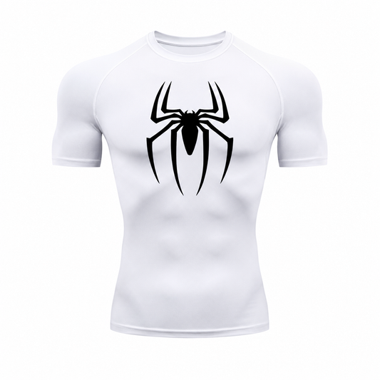 SpiderForce Compression Shirt White/Black