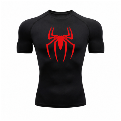 SpiderForce Compression Shirt Black/Red