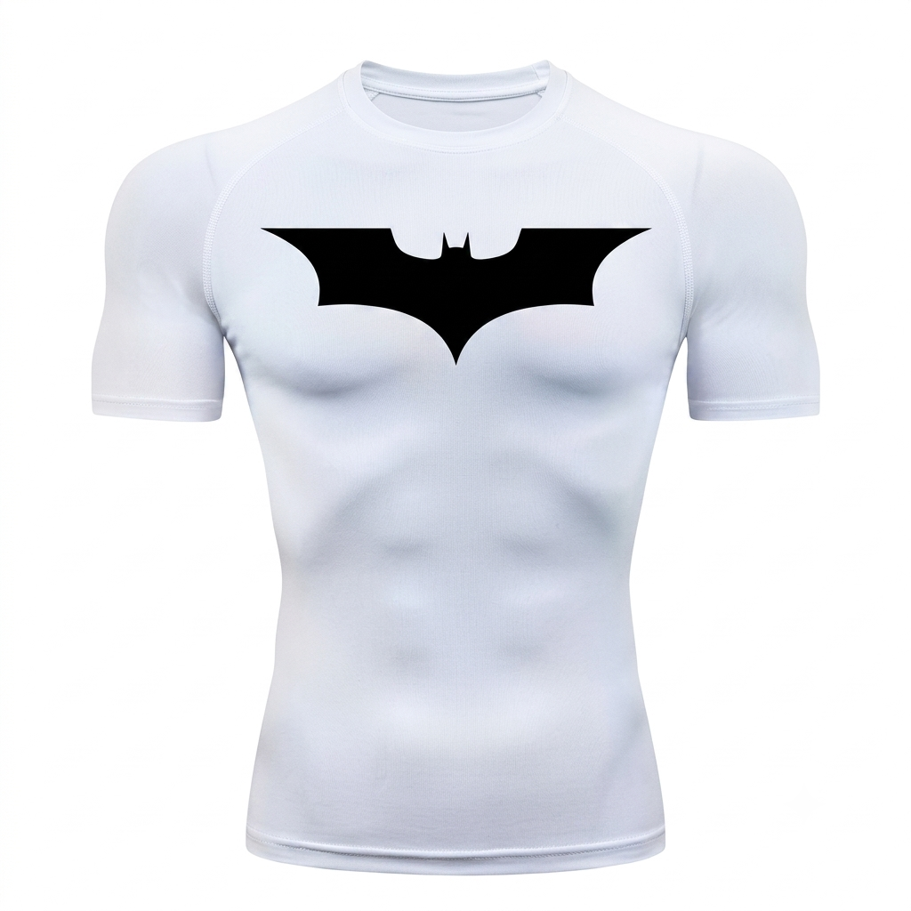 BatForce Compression Shirt White/Black