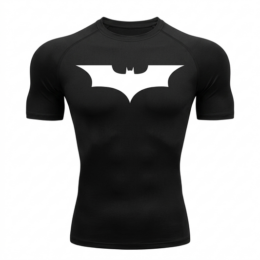 BatForce Compression Shirt Black/White
