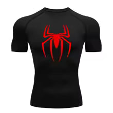 SpiderForce Compression Shirt Black/Red