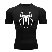 SpiderForce Compression Shirt Black/White